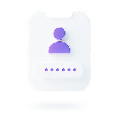 Client profile card illustration